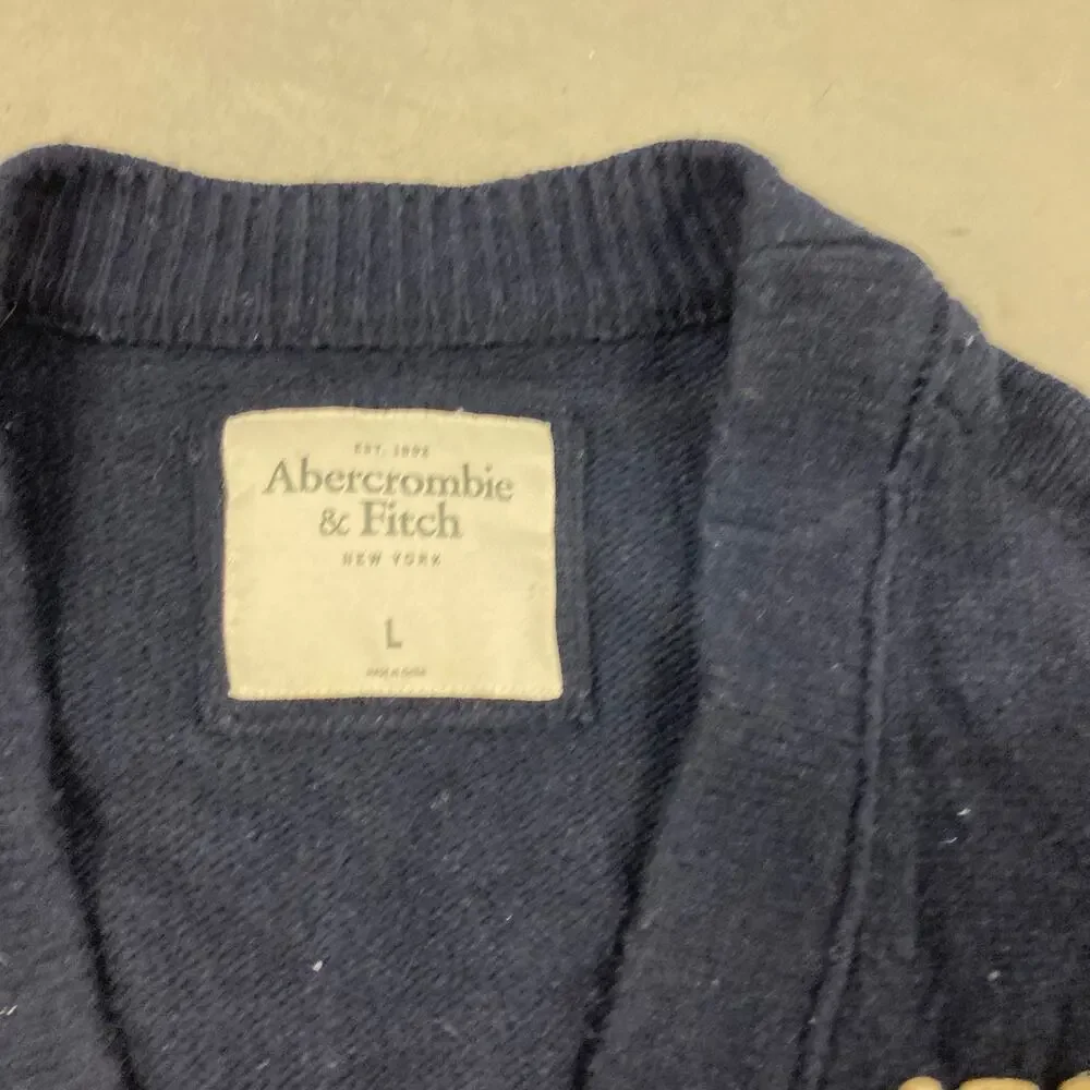 vintage y2k Abercrombie & Fitch varsity cardigan sweater
